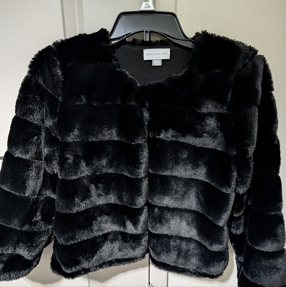 Marc New York Black Teddy Jacket! SIZE SMALL